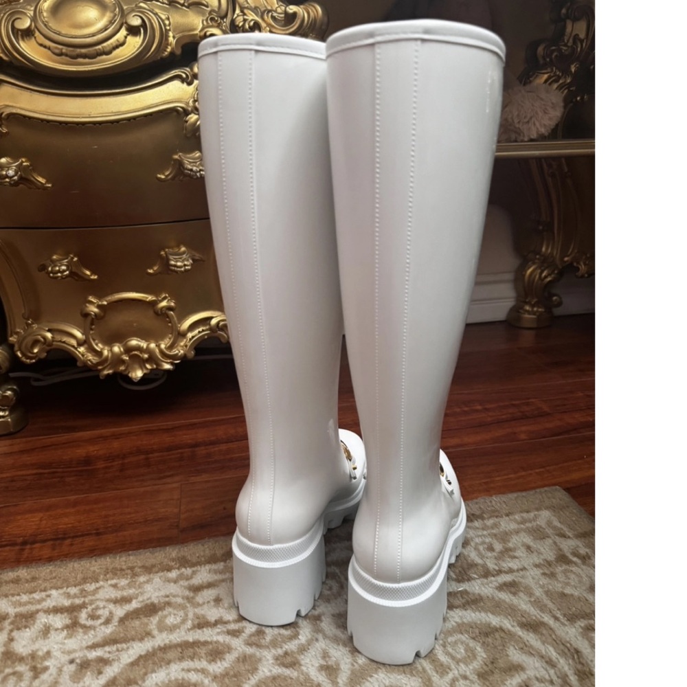 Gucci Horsebit Knee High Boots rubber
Wellington boots gold hardware NWT - Picture 8 of 10